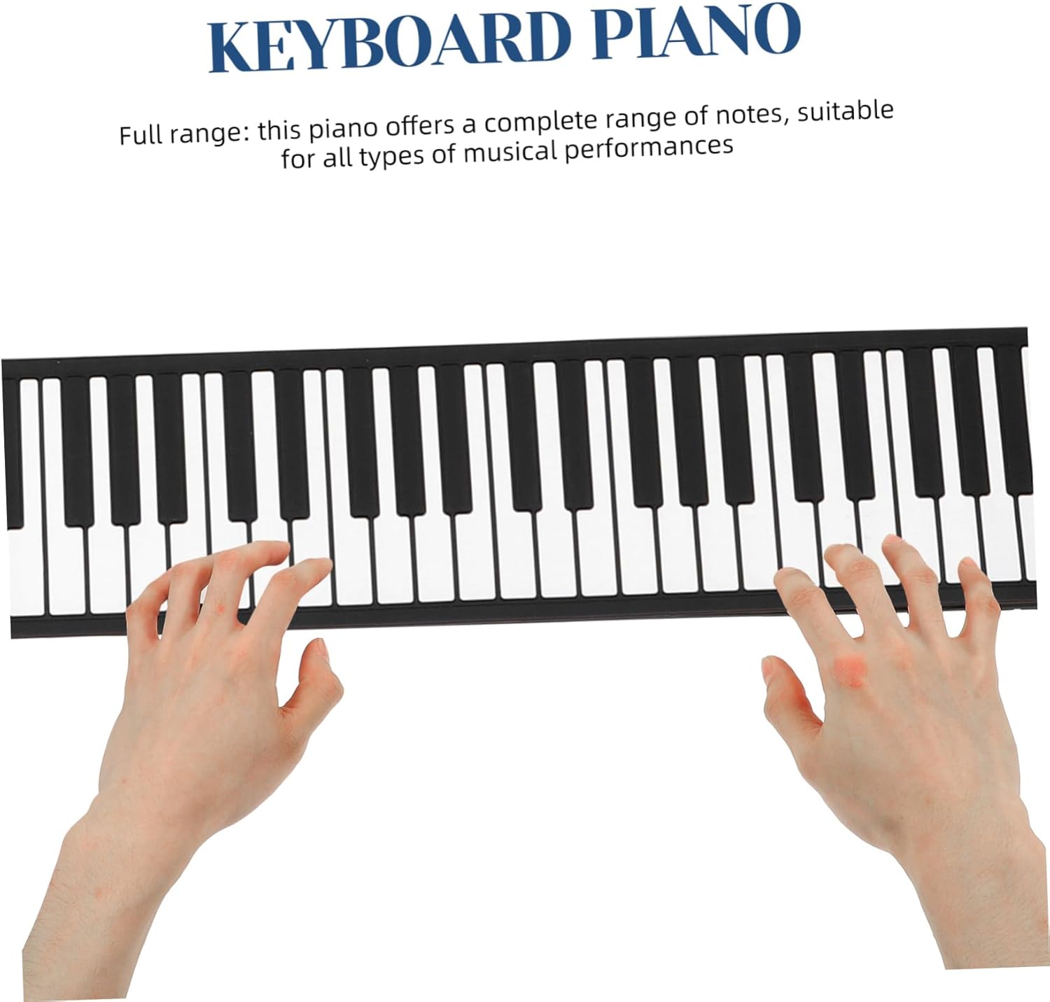 Silicone Keys Portable Roll-up Piano with Speaker Foldable Electronic Keyboard for Music Practice for Beginners and Adults