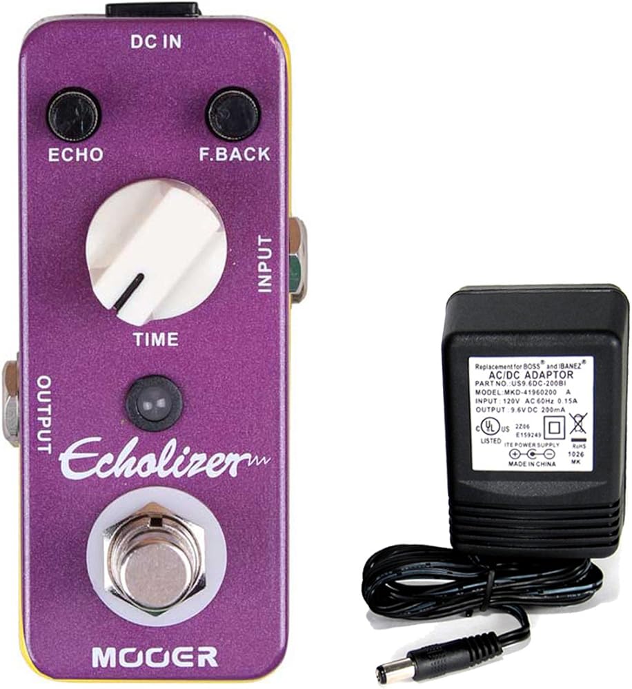 Mooer EQ Effects Pedal, 2.25 x 4.25 x 1.75 (Echolizer)