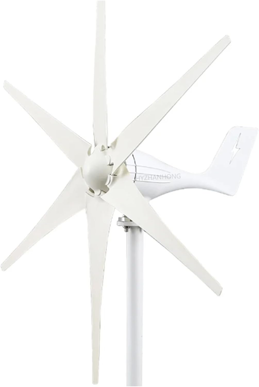 1600W Wind Turbine Generator, Windmill Generator 12V/24V Wind Turbine Wind Controller Turbine Generator Kit for Boats, Terraces, Cabins Or Home(White)