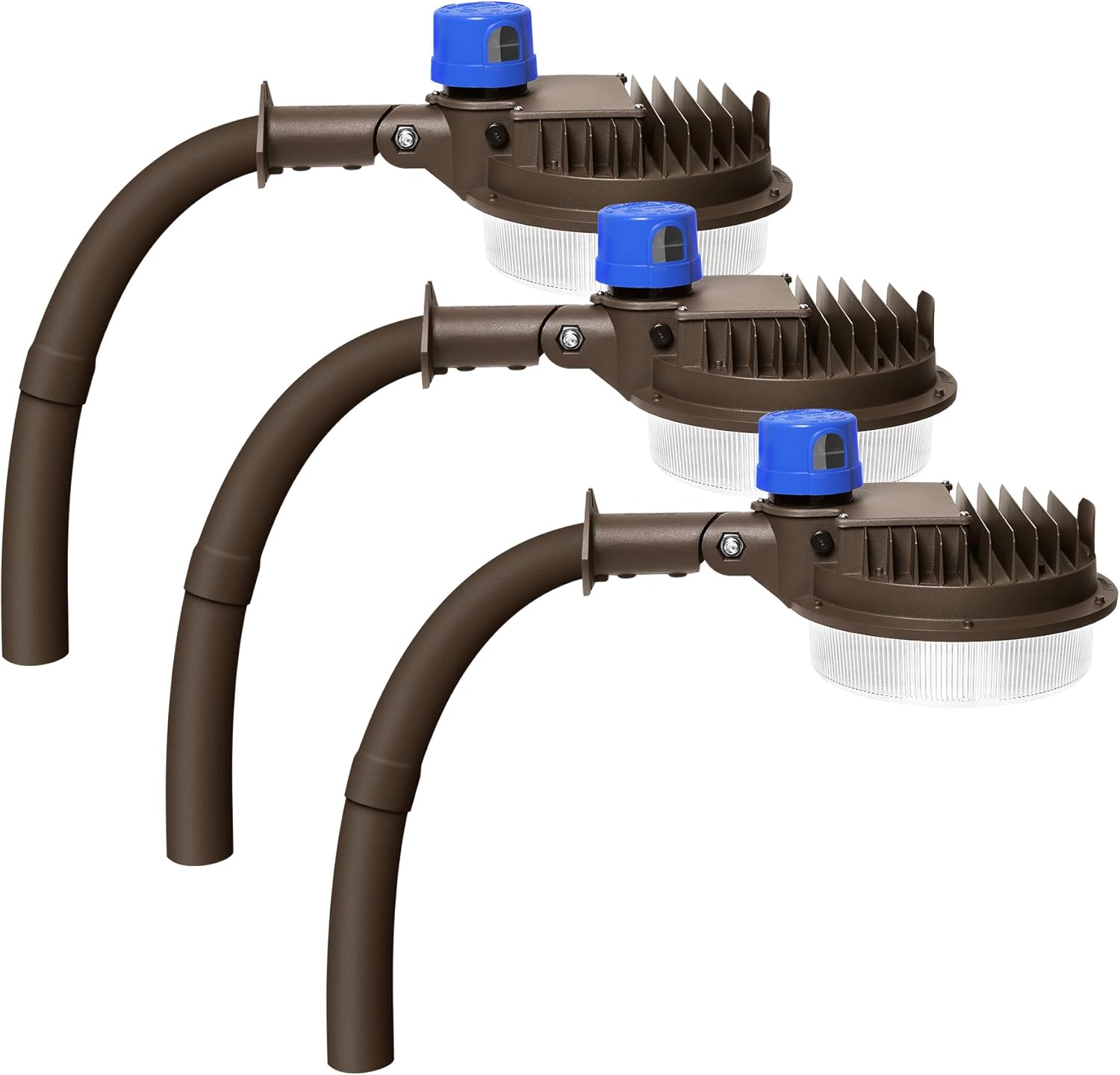 ledmo 120W LED Barn Light Dusk to Dawn Outdoor Lighting 18000lm 5000K LED Security Lights Adjustable Angle IP65 Waterproof Flood Lights Outdoor for Yard Warehouse（3 Pack