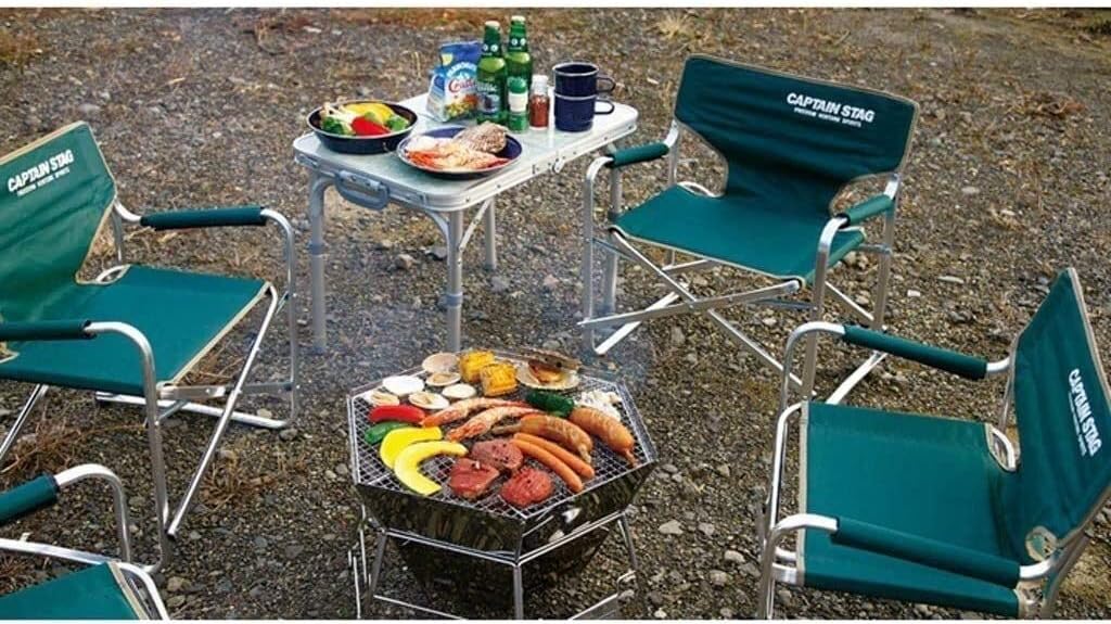 Fire Pits Outdoor Wood Burning 32-inch Outdoor Hexagon Patio Metal Fire Pit Table Grill