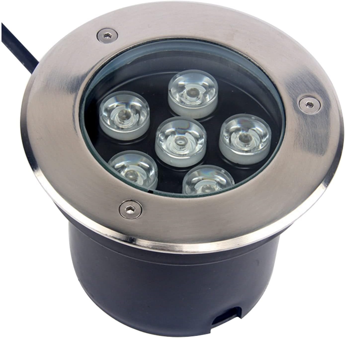 LED Garden Buried Light Outdoor Recessed Ground Light AC85-110V Embedded Spotlight IP66 Waterproof Landscape Lights for Driveway, Garden, Pathway, Patio