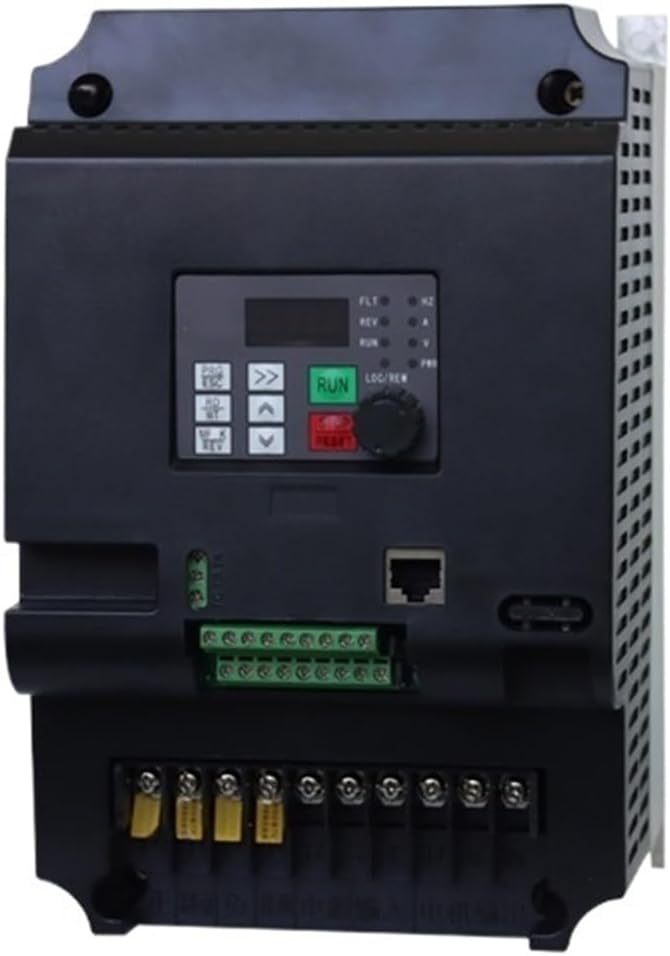 11KW 380V Three-Phase Inverter Input VFD 3 Phase 380V Output Frequency Converter Adjustable Speed VFD for Water Pump Motor(Pink)