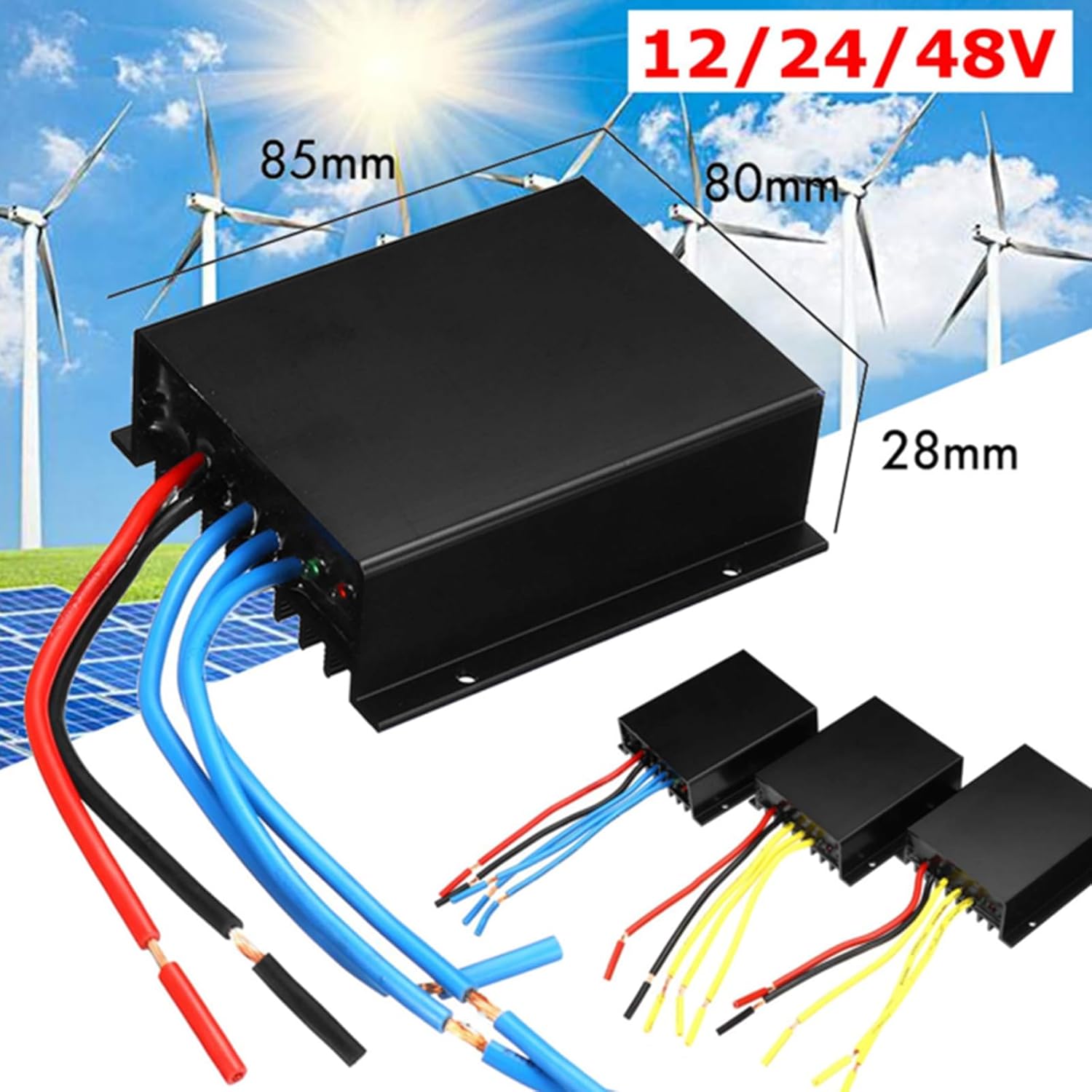 10000W Vertical Spiral Wind Turbine Portable Generator 12V 24V 48V 220V Windmill Wind Power Generator with Controller Suitable for Courtyards and Villages