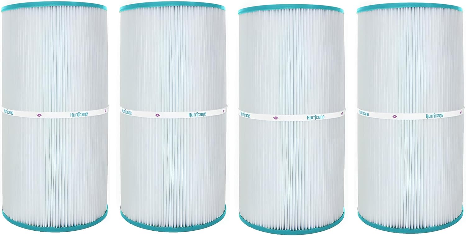 Hurricane Filters 4 Pack HF7442-01 Advanced Pool Filter Cartridge - Replacement for PA40, Unicel C-7442, Filbur FC-1228, Hayward Easy Clear C400, C410