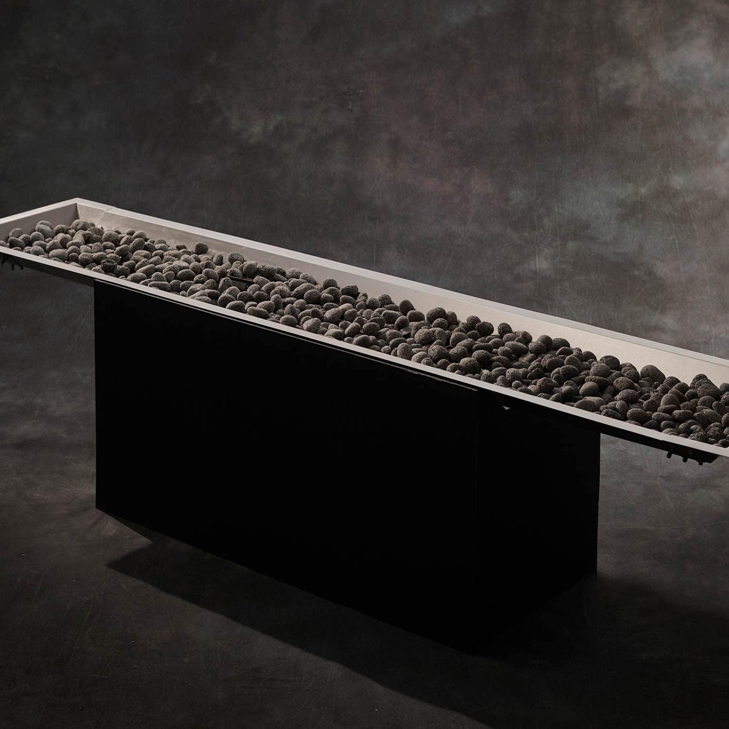 The Outdoor GreatRoom Company Linear Crystal Fire Plus Spark Ignition Fire Pit Burner Kit (CFP1264), 12x64-Inches