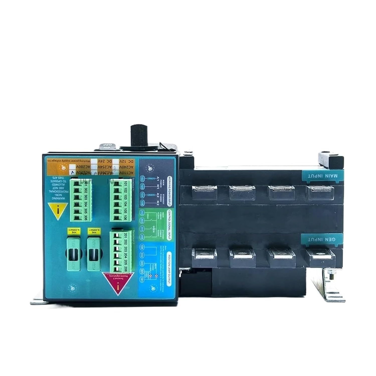 4P 100A 160A 250A 630A ATS Dual Power Automatic Transfer Switch Control Module Circuit Breaker Generator Parts(630A 4P)