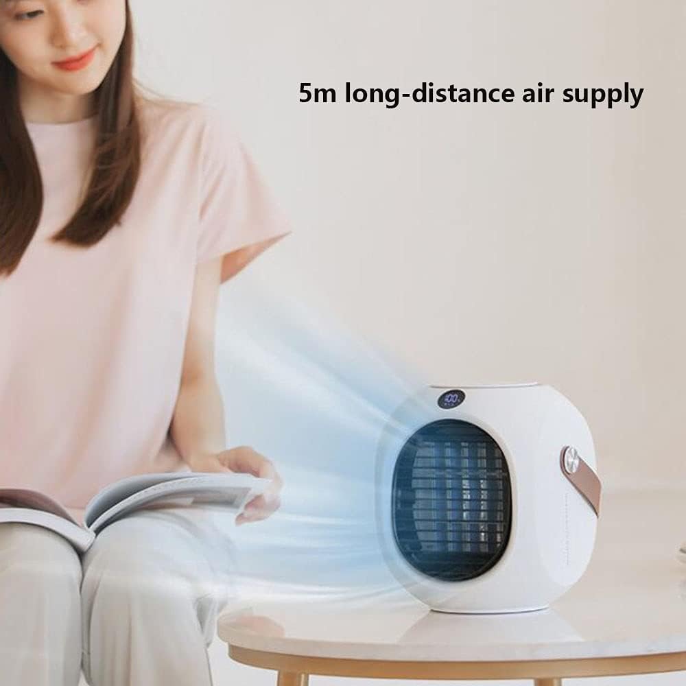 Cooling Fans Portable Air Conditioner, Personal Air Cooler with 3 Speeds for Room, Mini Air Conditioner Spray Fan Evaporative Air Cooler, Fan, Air Conditioner, Purifier, Night Light 4-in-1,for H