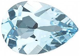 Natural Sky Blue Topaz AAA Quality loose Gemstone 6x4 mm Faceted Pear 50 pieces Lot from Dashrath International