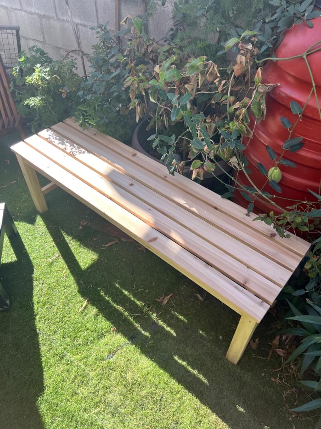 Outdoor Wood Bench Indoor Backless Porch Rustic Square Fir Log Solid Wood Fire Pit Bench for Patio Garden Deck and Backyard, 55