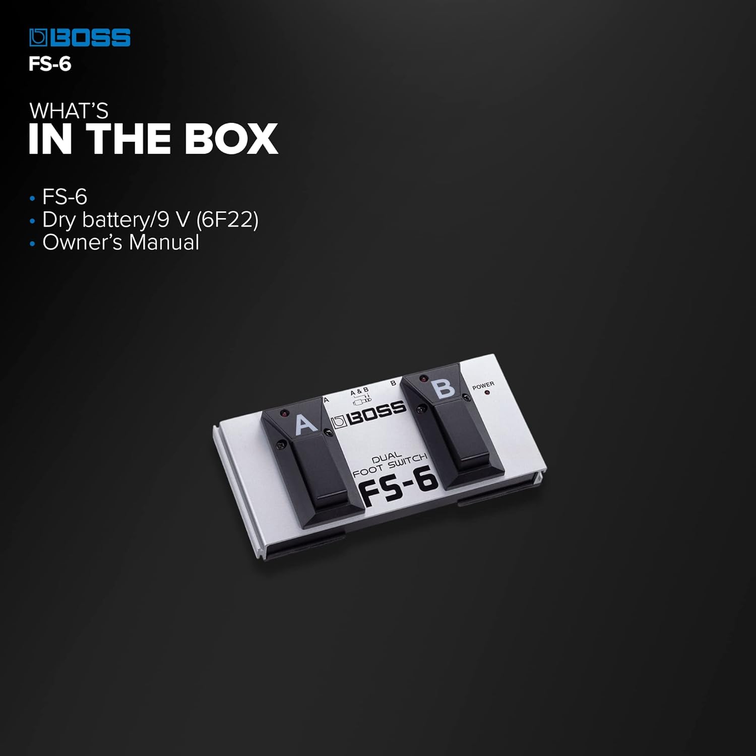 Boss DR-01S Rhythm Partner Bundle with BOSS FS-6 Dual Pedal Switch