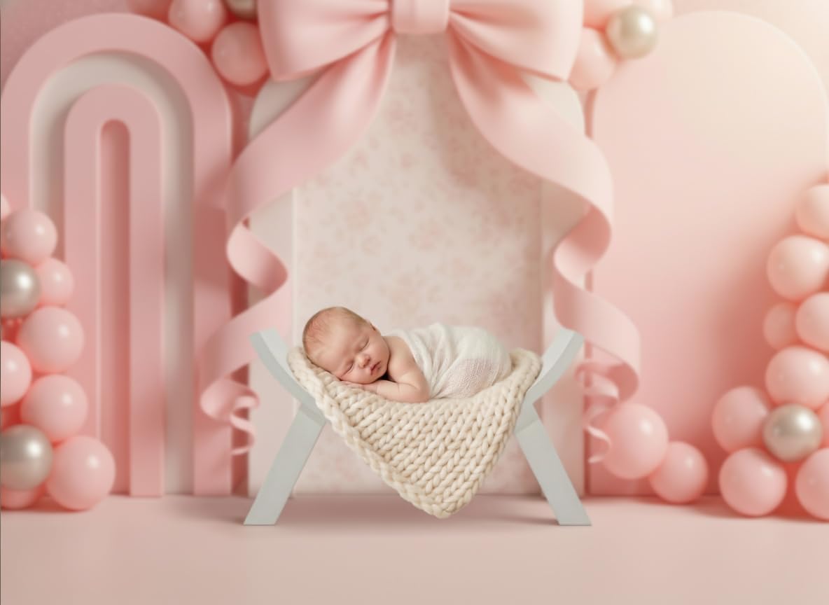 Kate Newborn Photography Props for Baby Wooden Photo Props Set for Photo Studio Photoshoot Newborn Props for Photography with Stretch Wrap