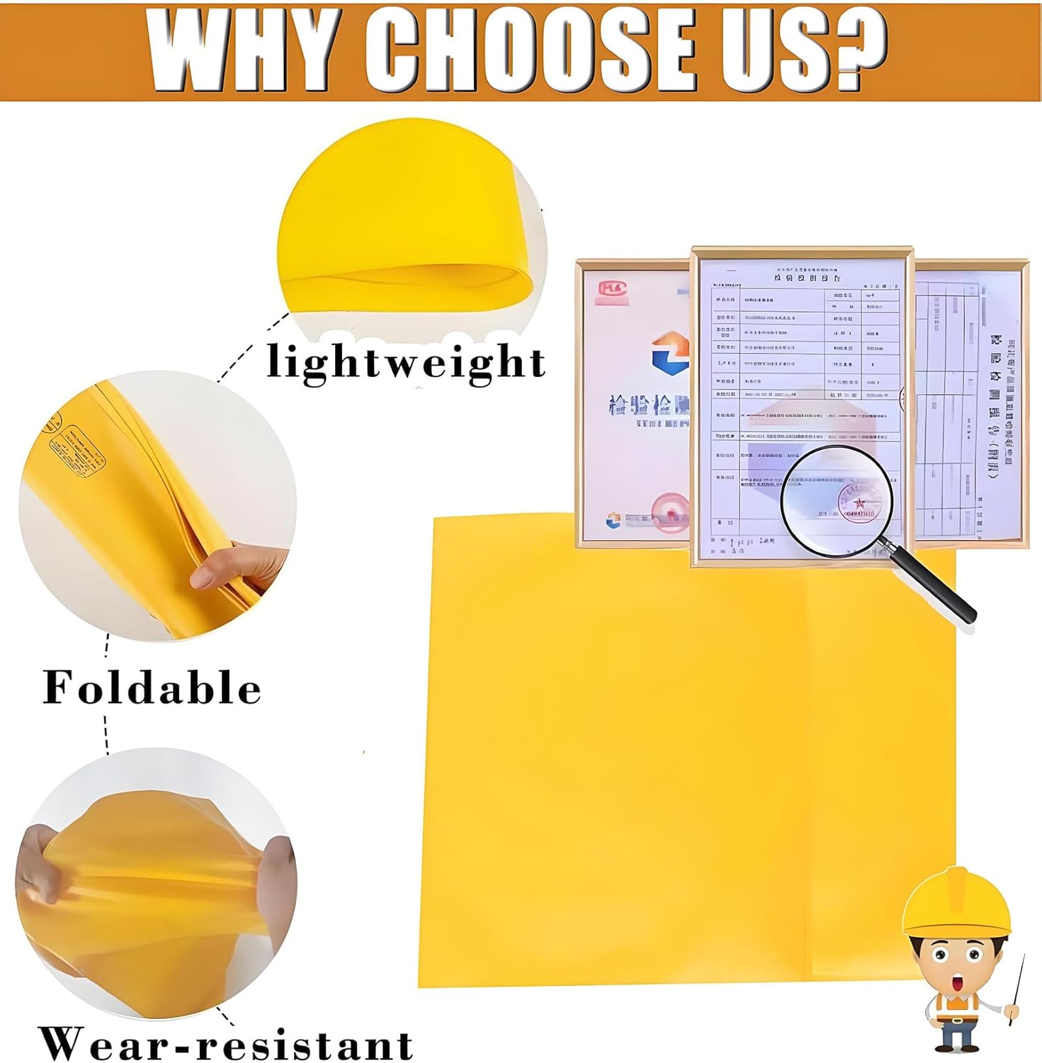 Insulating Blanket for Electrical Work, High Voltage Insulating Blanket for Substation Field Generator Room, Outdoor EVA Resin Insulation Protection Cover 10kv-40 * 50cm