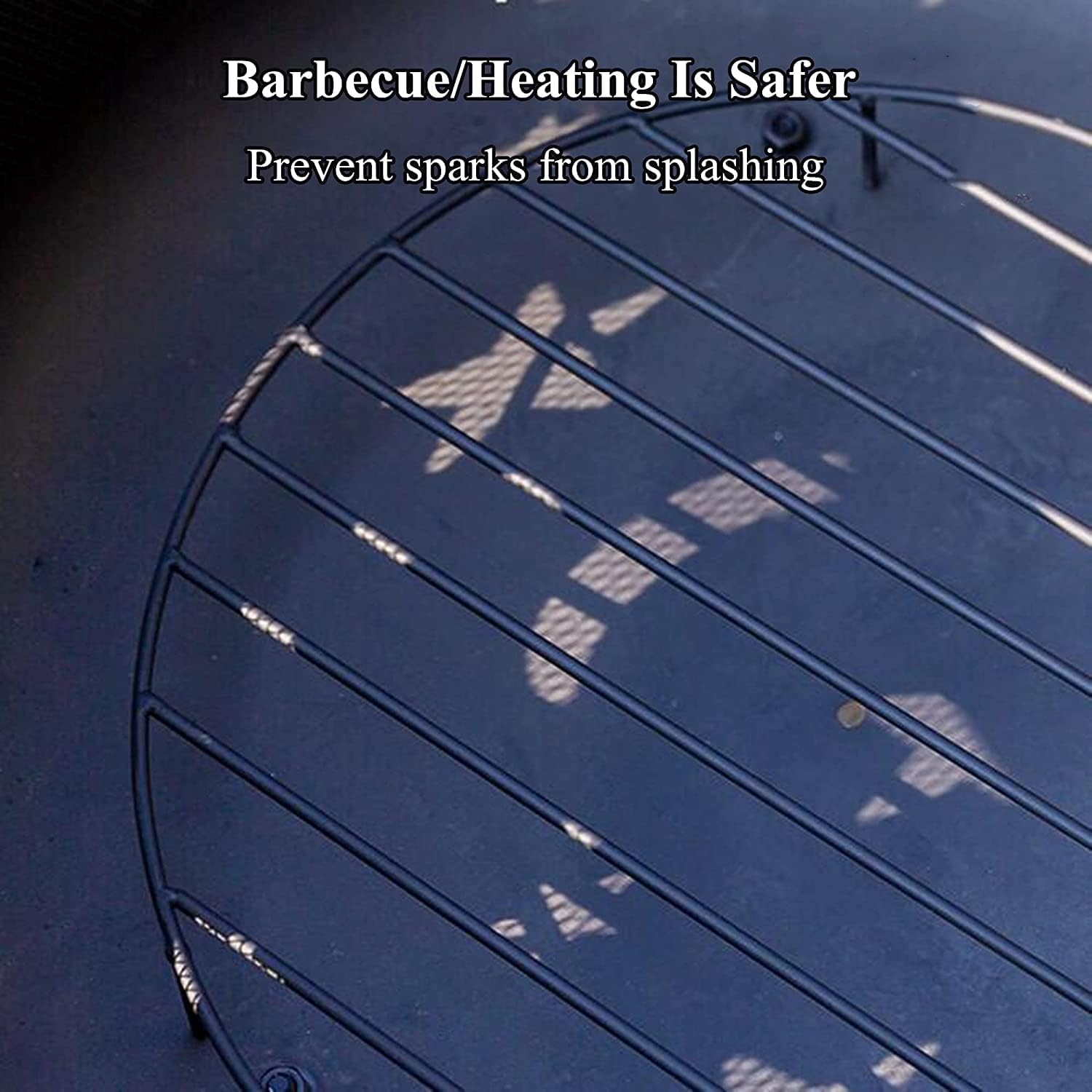 BBQ Grill Outdoor Outdoor Fire Pits, Round Steel Fire Bowl w/Grate Grill, Cover, Stove Ring, Portable Heating Basin, Garden Patio Heater, Camping BBQ Fire Pit