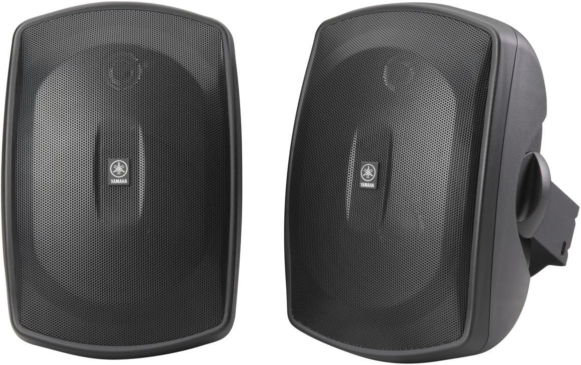 YAMAHA NS-AW190BL 2-Way Indoor/Outdoor Speakers (Pair, Black)