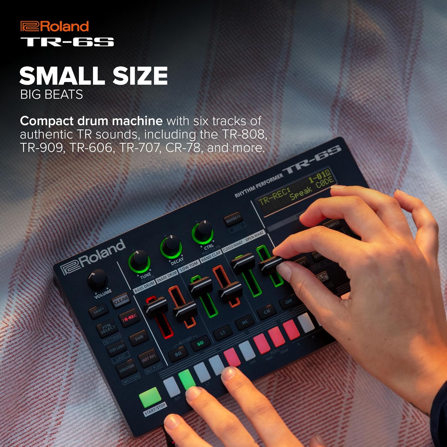Roland TR-6S Drum Machine with Six Authentic TR Sounds and AIRA J-6 Portable Song Creation Machine with JUNO-60 Synth Engine