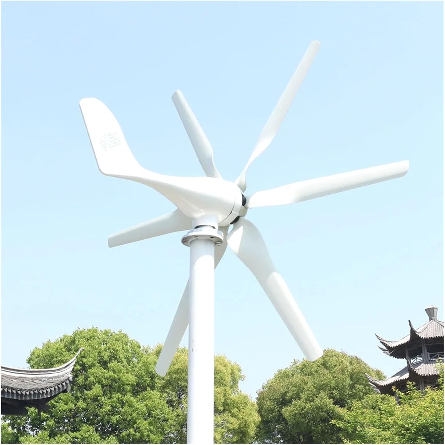 Wind Turbines, 1000W 12V 24V 48V Three Phase Free Energy Wind Generator for Home 1KW Horizontal Windmill Kit Low Wind Speed Starting Wind Turbines(24V_1000W)