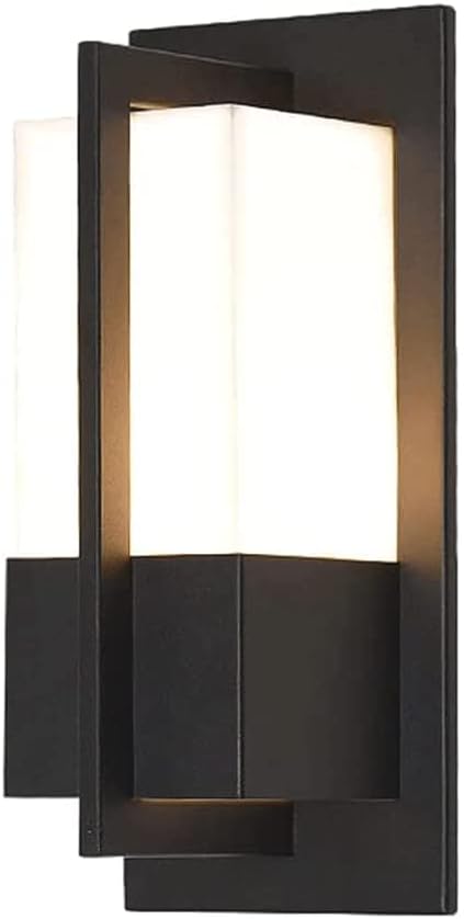 American-Style Wrought-Iron Wall Lamp, Outdoor Waterproof Acrylic Lampshade, E27 Wall-Mounted Wall Lights, Courtyard Villa Porch Wall Wall Sconces, Exterior Wall Lighting Fixtures