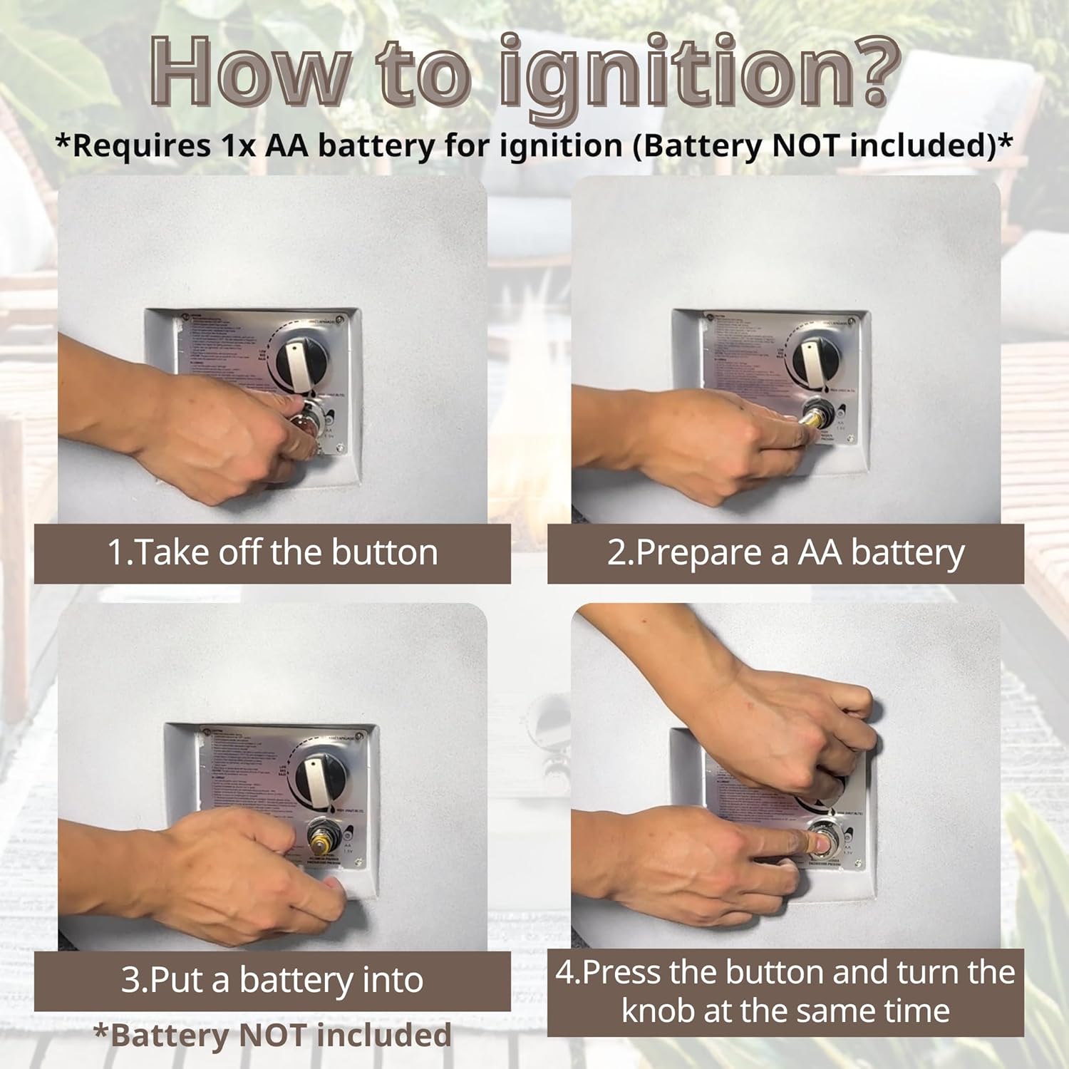 Outdoor Propane Fire Pit Table,Compact Streamlined Modern 24 inch,Round Graphite Base with Waterproof Cover,Free Lava Rocks