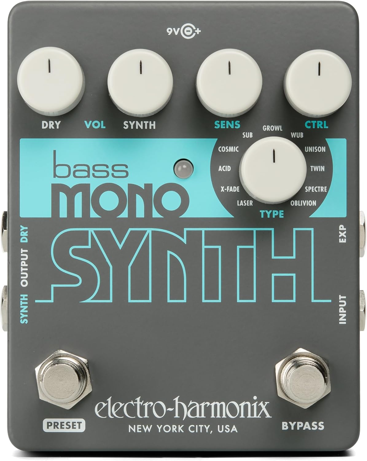 Electro-Harmonix Bass Mono Synth Bass Synthesizer Pedal