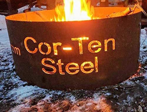 Fire Pit Ring Liner for Campfire, 72 Inch Diameter x 20 Inch Deep Made Corten Steel