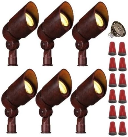 Best Pro Lighting 6 Pack LED 3 Watt Directional Bullet in Rust