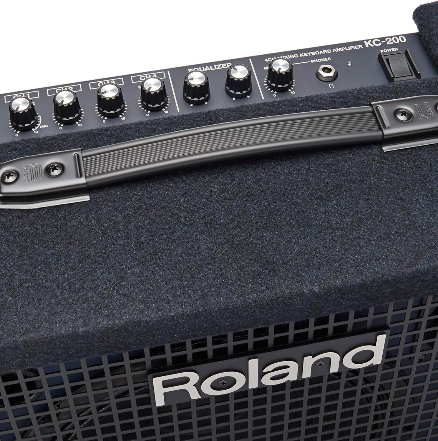 Roland KC-200 4 Channel Mixing Keyboard Amplifier, 100-Watt & RAC-KC200 Custom KC-200 & KC150 Keyboard Keep Looking with This Authentic Amp Cover | Protect The Cabinet from Minor Scuffs, Dust & Dirt