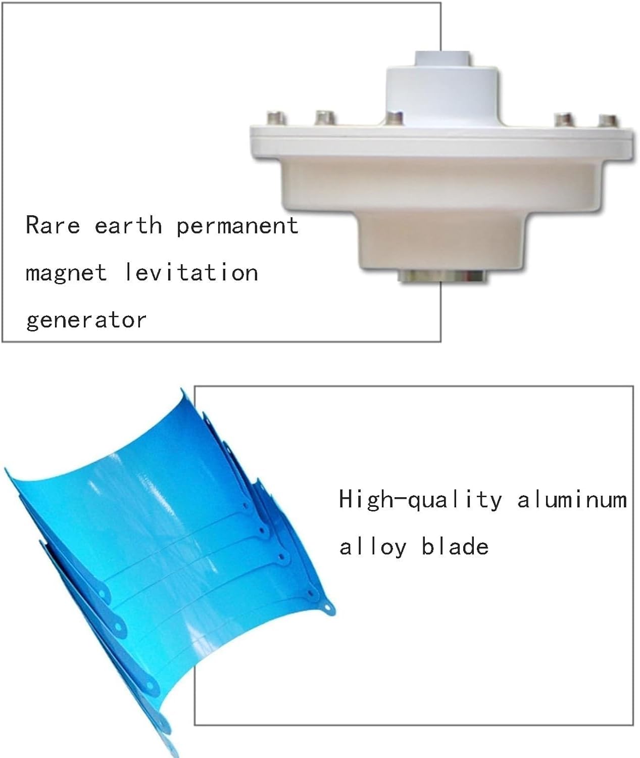 CHRISK 8000W Vertical Axis Wind Turbine Kit Household Wind and Photovoltaic Power Generation Complementary System with Controller