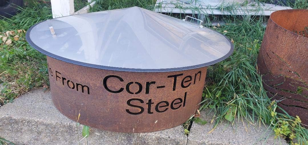 Higley Welding Cor-Ten Weathering Steel Fire Pit Campfire Ring 30