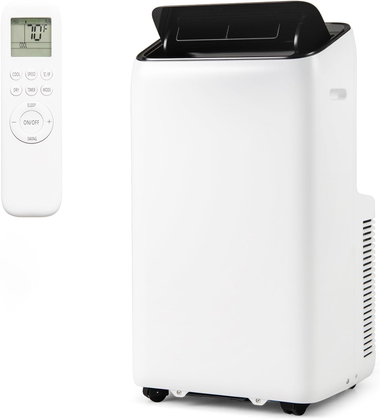 GOFLAME 14000 BTU Inverter Air Conditioner, 3-In-1 Smart Portable AC Unit, Fan & Dehumidifier with APP, Voice & Remote Control, 24H Timer & Window Kit, Cooling for Large Rooms up to 650 Sq. Ft