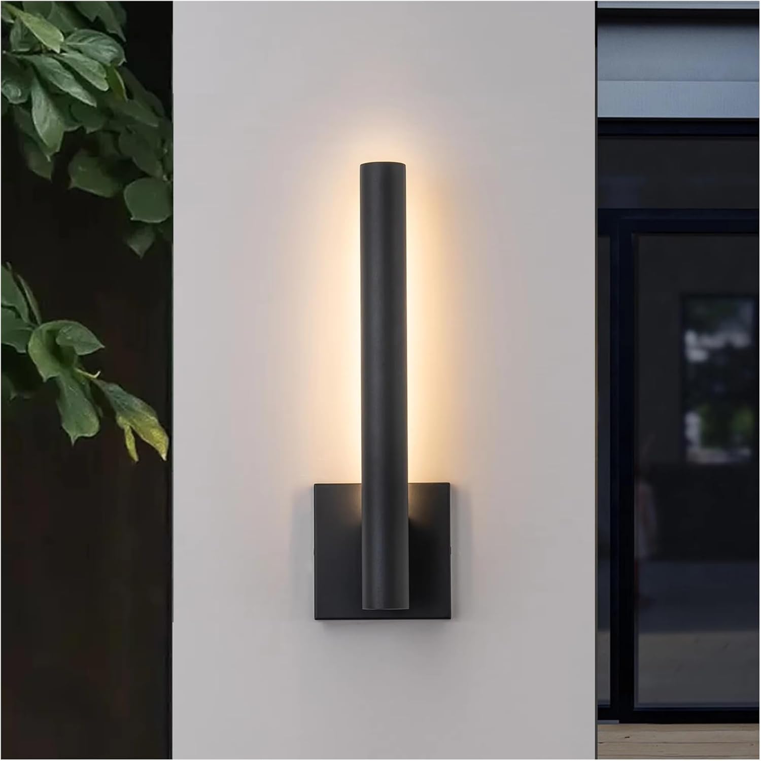 LED Outdoor Lighting Fixtures, Front Porch Lights, Wall Mounted Black LED Wall Lights,Wall Lamp