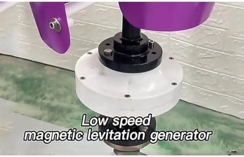 1500W Vertical Wind Turbine, 12V/24V Small Wind Generator for Home Use, Purple Color, Solar Power Complementary System, Eco-Friendly Renewable Energy Solution