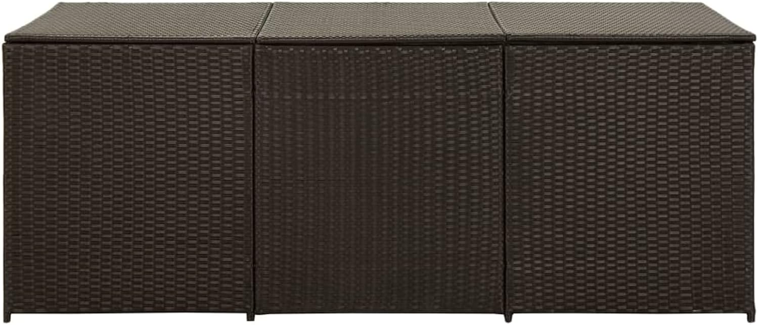 shubiao Patio Storage Box Poly Rattan 70.8