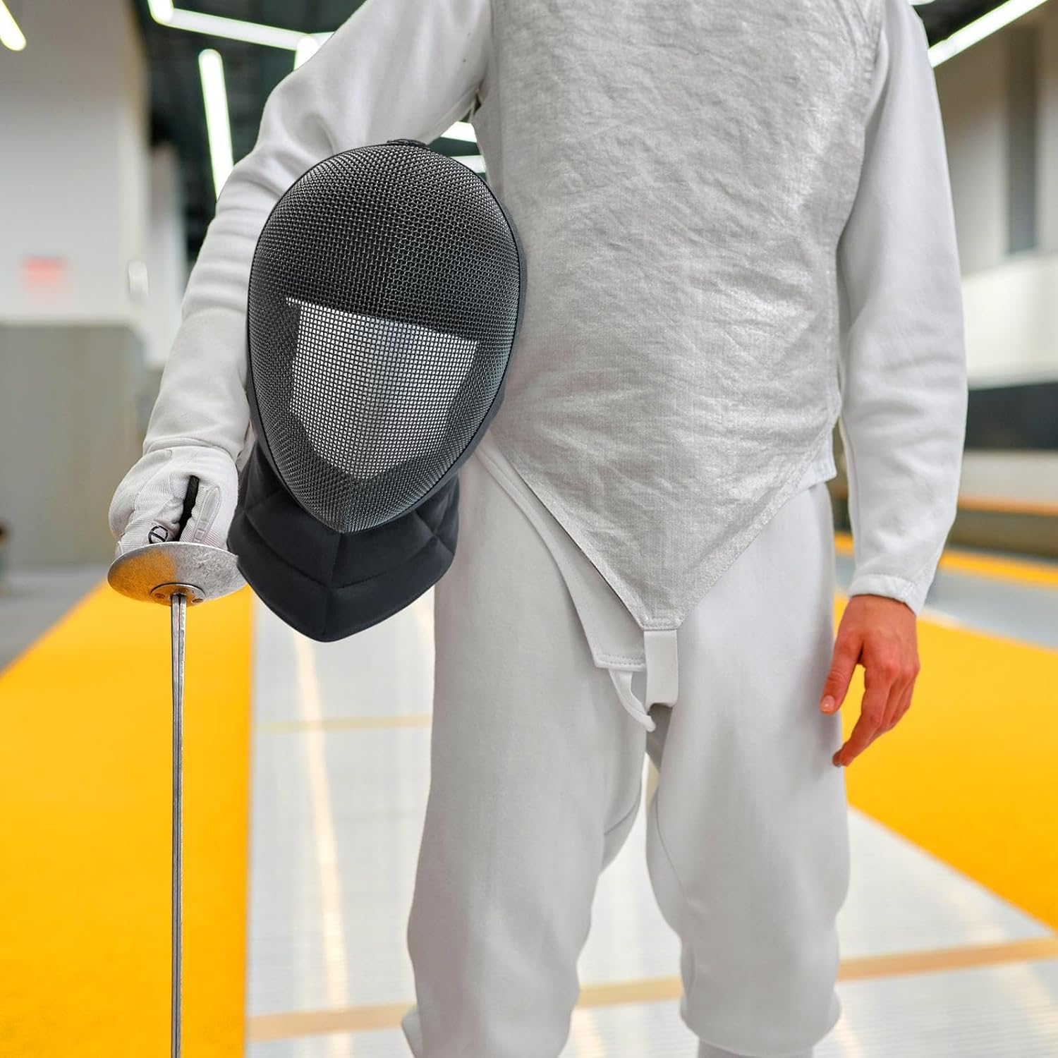 Fencing Gear Kendo, Breathable, Sports Accessories for Sparring, Professional Face Cover Coach Fencing Helmet