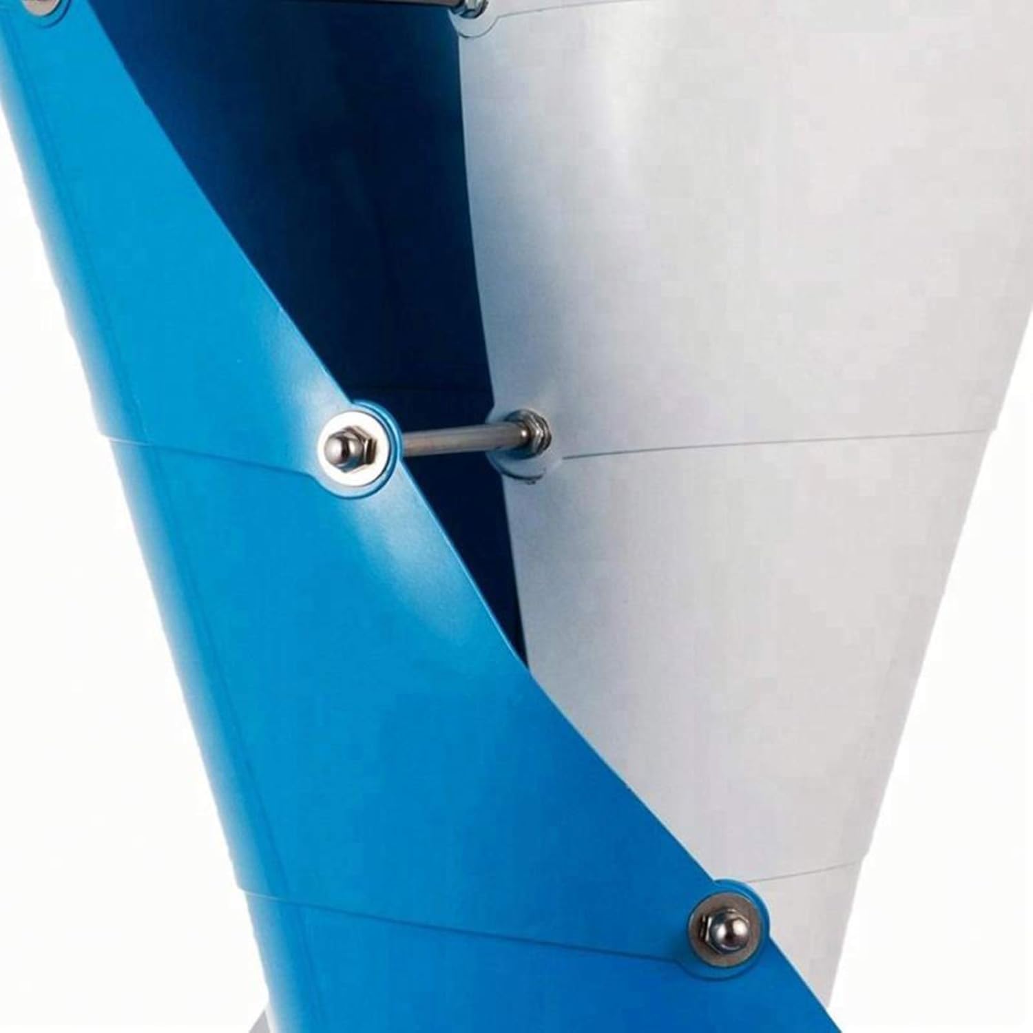 Spiral Iron Wind Turbine,8000W Vertical Wind Power Generator, with 12V/ 24V/48V Wind Turbine Controller,for Roof Top,Orange