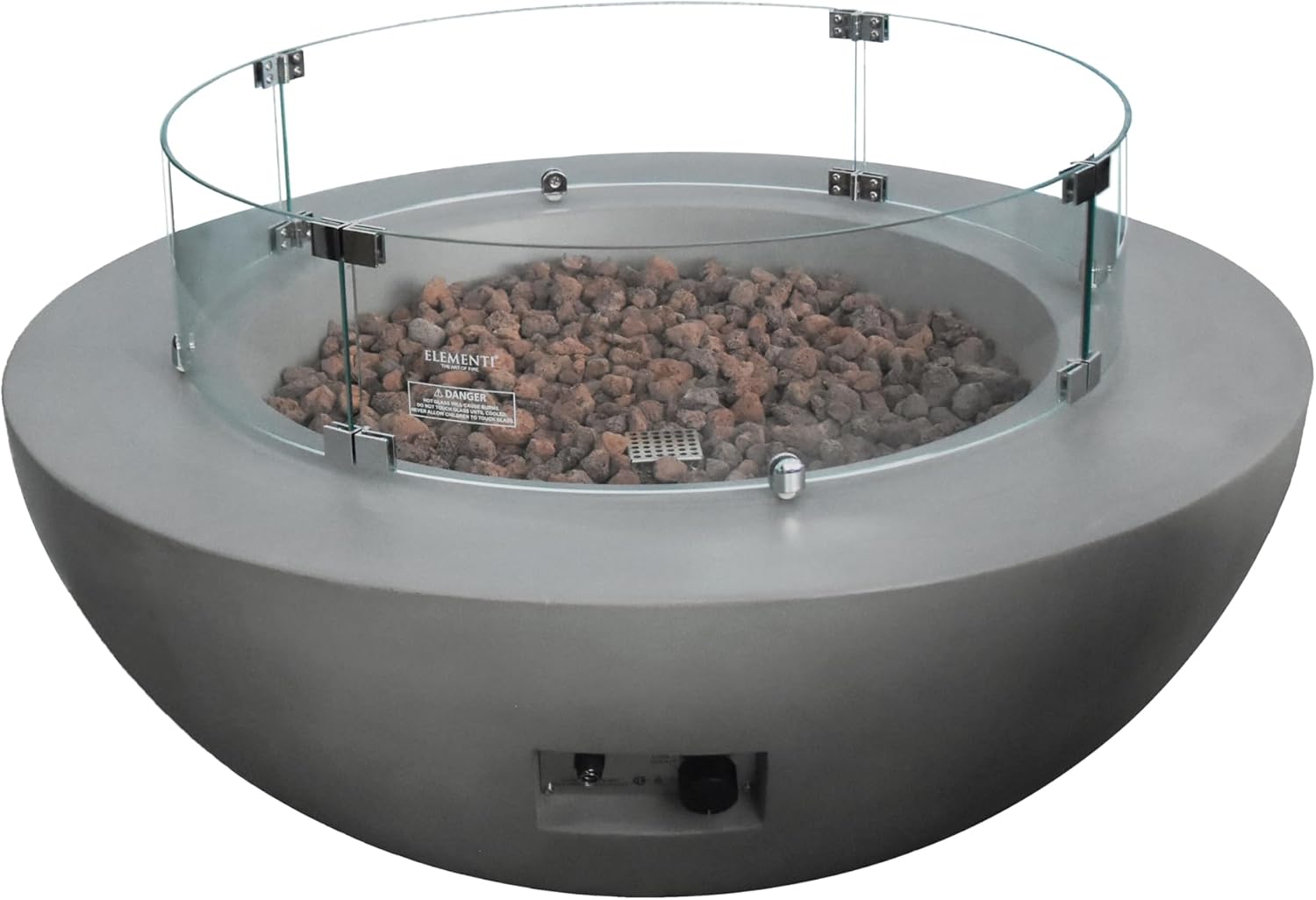 All Fire Table Pit Wind Screens and Stainless Steel Buner Lid from ELEMENTI | ELEMENTI Plus and MODENO (Wind Screens, Round 30
