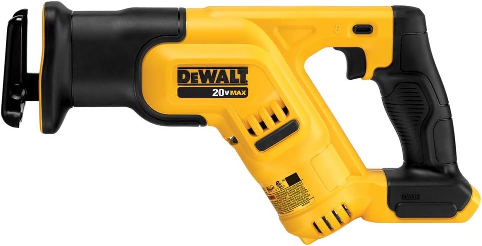 DEWALT 20V MAX Cordless Reciprocating Saw, Compact, Variable Speed, LED Light, Bare Tool Only (DCS387B)