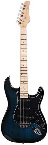 ST Stylish Electric Guitar with Black Pickguard Dark Blue