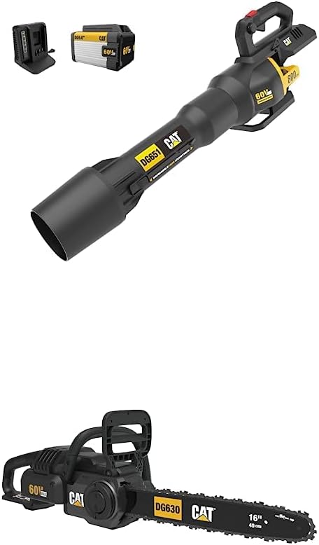 Cat 60V 800 CFM 170 MPH High-Powered Leaf Blower Cordless Variable Air Control + 16