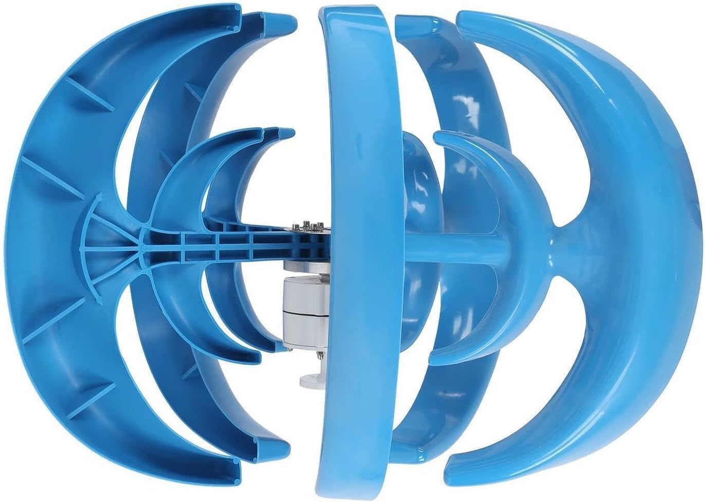 CHRISK Vertical Axis Wind Turbine Generator 5000W 5 Blades Wind Turbine Generator, 3 Phase AC Permanent Magnet Generator Wind Turbine Kit