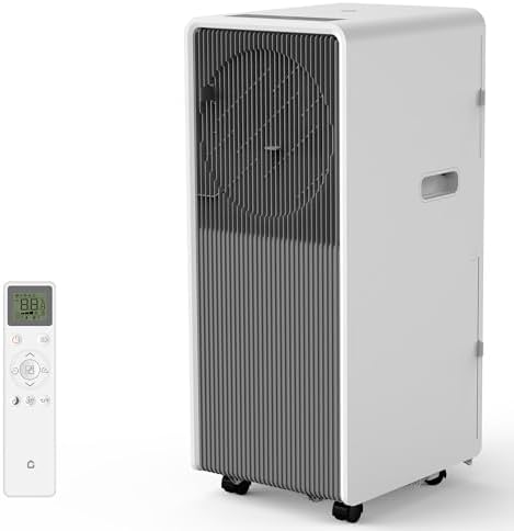 GAOMON 14000 BTU Portable Air Conditioners With Remote Control,3-In-1 Free Standing Cooling AC Unit With Fan & Dehumidifier,Smart/Sleep Mode,3 Speed,Auto Swing,24H Timer