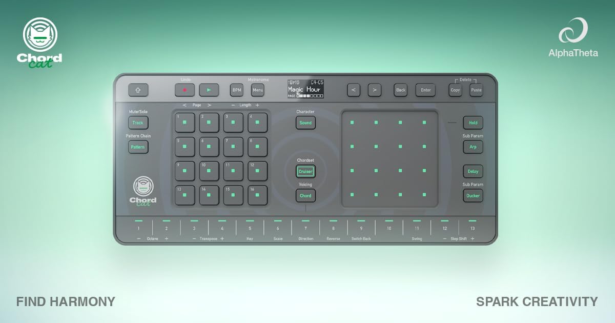 Alpha Theta Chordcat 8-Track groovebox