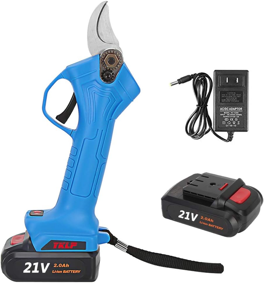 21V Lithium Garden Shears Professional Cordless Rechargeable Electric Pruning Tool 30mm Cutting Dia//31(Model A 21V)