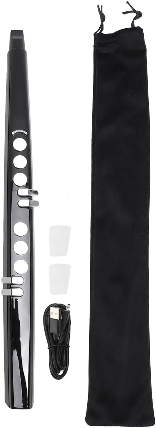 MIDI Digital Saxophone, Mini Electric Saxophone with 13 Tone Options, Adjustable Volume, 3 Blowing Sensitivity, Mini Electronic Wind Instrument Set