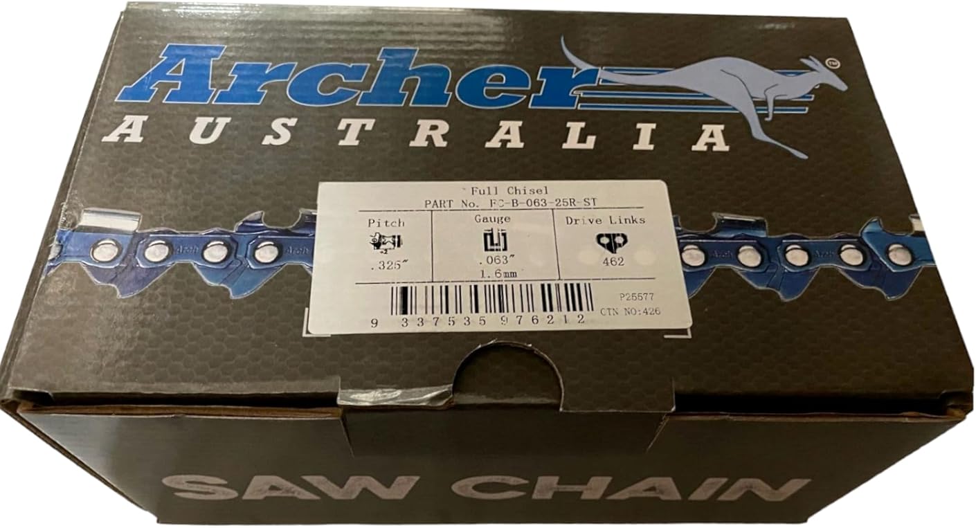 25ft Roll .325 .063 FULL Chisel Skip-Tooth Chain saw Chain replaces 35LG