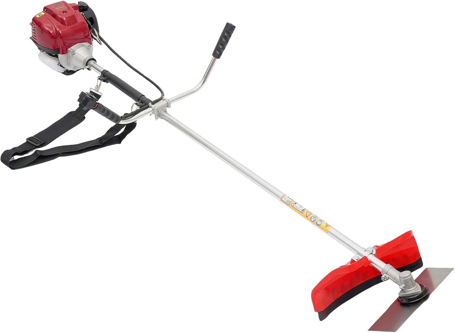 35.8CC 4-Stroke 2-in-1 Garden Multitool Trimmer, 1.3-1.4 HP Gasoline Engine Powered Lawn Mower, Trimmer Combination Brushcutter Kit for Yard Lawn Care