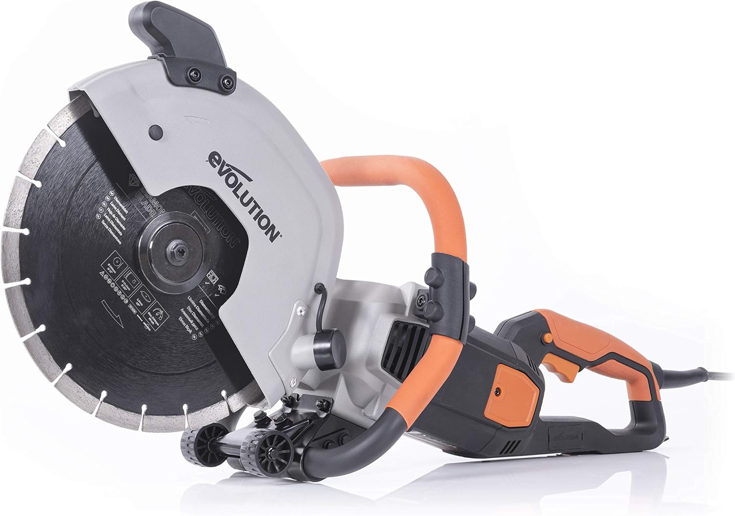 Evolution Power Tools R300DCT 12 inch Concrete Saw (Aka Circular Saw, Angle Grinder, Chop / Cut Off Saw, Demo Saw, Disc / Power Cutter) Electric Motor, No Gas - 4-1/2