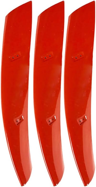 Fiberglass Windmill Blade Vertical Axis Wind Turbine Generator Blades for DIY Wind Power Projects White/Red/Green,Red,3 Pieces