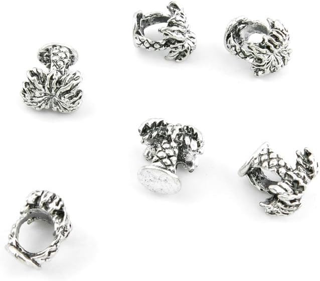 740 Pieces Antique Silver Tone Jewelry Making Charms Findings Fashion Wholesale Supplies Pendant Lots Bulk Supply 624432 Palm Tree Loose Beads