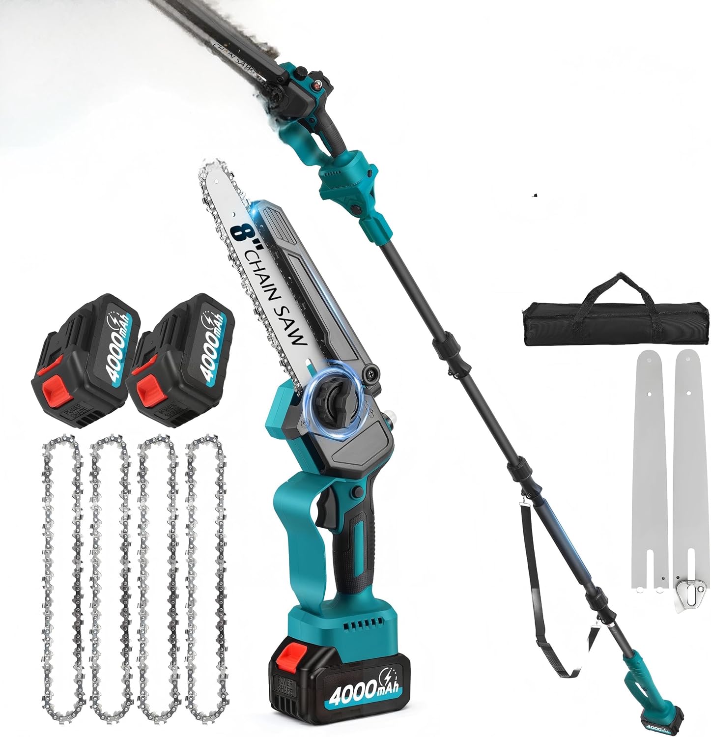RELOIVE 2-in-1 Brushless Pole Saw & 8